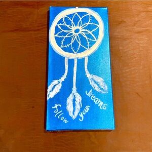 ⭐️Blue Dreamcatcher Canvas Art⭐️